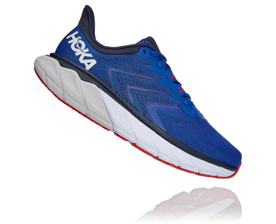 Hoka One One Tenisky Panske Modre - Arahi 5 - 36910-PTNV